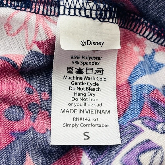 Womens S Lularoe Maleficent Simply Comfortable Shirt Disney Allover Print Hi-Low - Picture 5 of 6